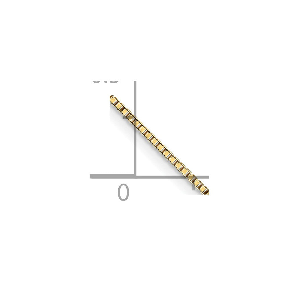 18K Leslie's .7mm Box Chain