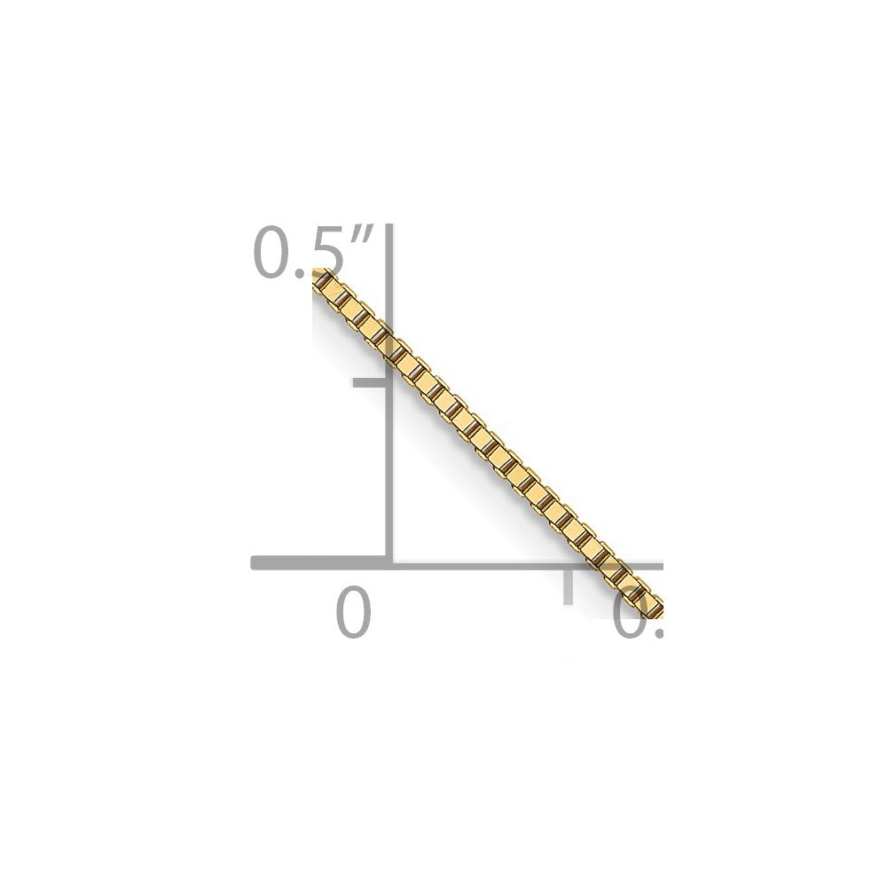 18K Leslie's .9mm Box Chain