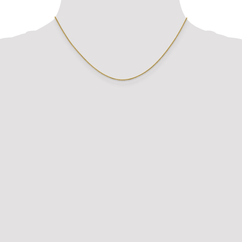 18K Leslie's .9mm Box Chain
