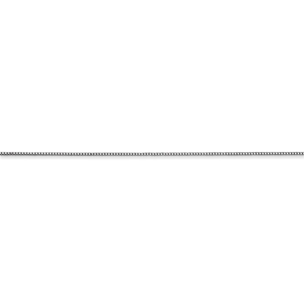 18K Leslie's WG .5mm Box Chain