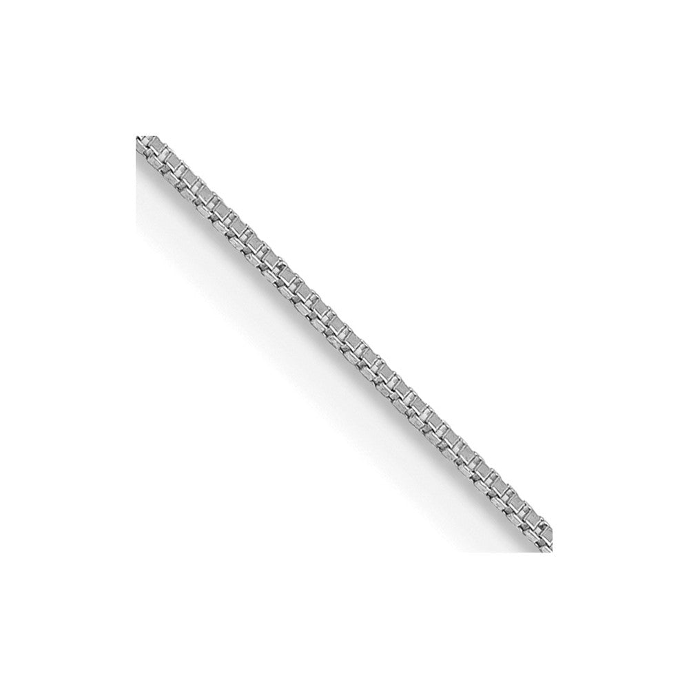 18K Leslie's WG .5mm Box Chain