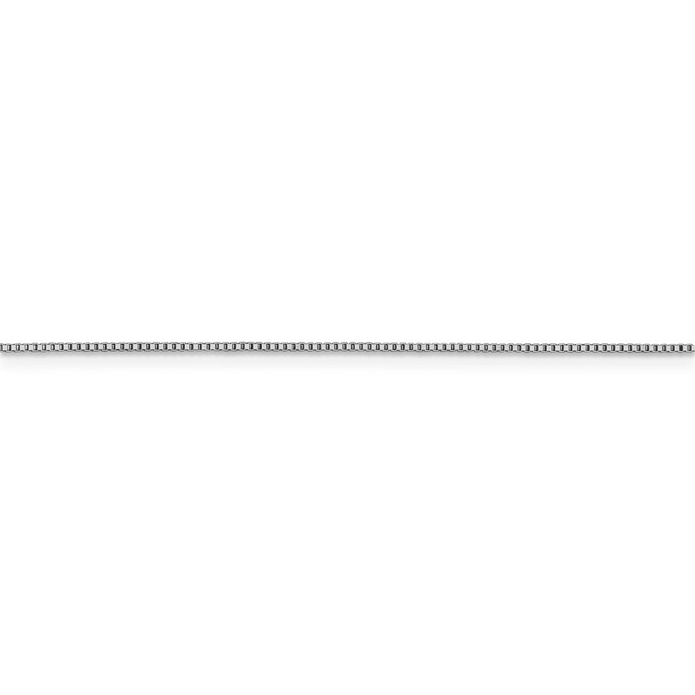 18K Leslie's WG .7mm Box Chain
