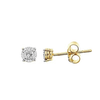 Thumbnail for LADIES EARRINGS 1/6 CT ROUND DIAMOND 10K ROSE GOLD