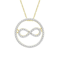 Thumbnail for LADIES PENDANT 1/4 CT ROUND DIAMOND 10K YELLOW GOLD (CHAIN NOT INCLUDED)