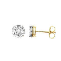 Thumbnail for LADIES EARRING 1/2 CT ROUND DIAMOND 10K YELLOW GOLD