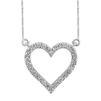 Thumbnail for LADIES NECKLACE 1/6 CT ROUND DIAMOND 10K WHITE GOLD