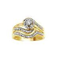 Thumbnail for 0.25CT RD DIAMONDS SET IN 10KT YELLOW GOLD LADIES BRIDAL RING