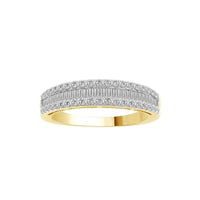 Thumbnail for LADIES BAND 1/2 CT ROUND/BAGUETTE DIAMOND 10K YELLOW GOLD