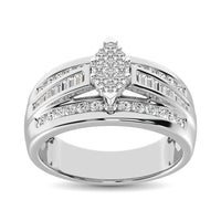 Thumbnail for 10K White Gold 1 Ct.Tw. Diamond Engagement Ring
