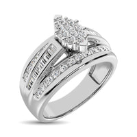 Thumbnail for 10K White Gold 1 Ct.Tw. Diamond Engagement Ring