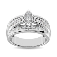 Thumbnail for 10K White Gold 1/2 Ct.Tw. Diamond Engagement Invisible Ring