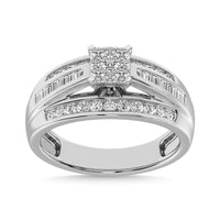 Thumbnail for 10K White Gold 2 Ct.Tw Diamond Engagement Invisible Ring