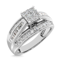 Thumbnail for 10K White Gold 2 Ct.Tw Diamond Engagement Invisible Ring
