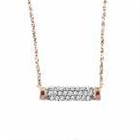 Thumbnail for LADIES PENDANT 1/5 CT ROUND DIAMOND 10K ROSE GOLD (CHAIN INCLUDED)