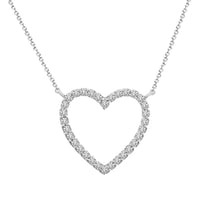 Thumbnail for LADIES NECKLACE 1/10 CT ROUND DIAMOND 10K WHITE GOLD (CHAIN INCLUDED)