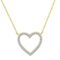 Thumbnail for LADIES NECKLACE 1/10 CT ROUND DIAMOND 10K YELLOW GOLD (CHAIN INCLUDED)