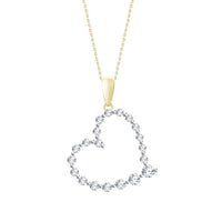 Thumbnail for LADIES PENDANT 1/2 CT ROUND DIAMOND 10K YELLOW GOLD (CHAIN NOT INCLUDED)