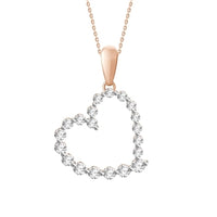 Thumbnail for LADIES PENDANT 1/4 CT ROUND DIAMOND 10K ROSE GOLD (CHAIN NOT INCLUDED)