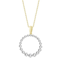 Thumbnail for LADIES PENDANT 1/2 CT ROUND DIAMOND 10K YELLOW GOLD (CHAIN NOT INCLUDED)
