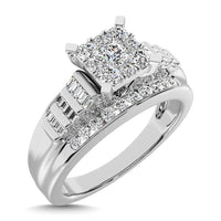 Thumbnail for 10K White Gold 1 5/8 Ct.Tw. Diamond Engagement Invisible Ring