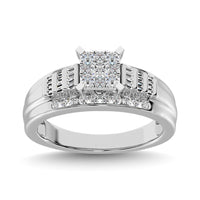 Thumbnail for 10K White Gold 1 5/8 Ct.Tw. Diamond Engagement Invisible Ring