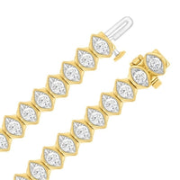 Thumbnail for LADIES BRACELET 3 CT ROUND DIAMOND 10K YELLOW GOLD