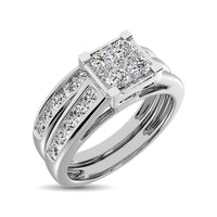 Thumbnail for 10K White Gold 1 Ct.Tw. Diamond Bridal Ring