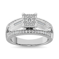 Thumbnail for 10K White Gold 1/2 Ct.Tw. Diamond Engagement Invisible Ring