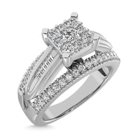 Thumbnail for 10K White Gold 1/2 Ct.Tw. Diamond Engagement Invisible Ring