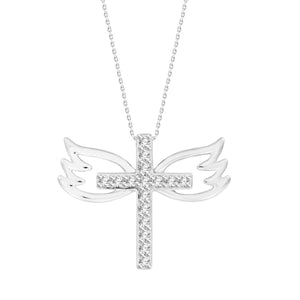 0.10CT RD DIAMONDS SET IN 10KT YELLOW GOLD LADIES PENDANT WITH CHAIN