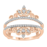 Thumbnail for LADIES WRAP RING 1/4 CT ROUND DIAMOND 14K ROSE GOLD