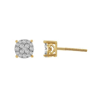 Thumbnail for MENS EARRING 1/4 CT ROUND DIAMOND 10K YELLOW GOLD