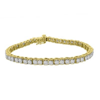 Thumbnail for LADIES BRACELET 2 CT ROUND DIAMOND 10K YELLOW GOLD