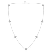 Thumbnail for LADIES NECKLACE 3/4 CT ROUND DIAMOND 10K WHITE GOLD