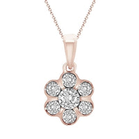 Thumbnail for LADIES PENDANT 1/6 CT ROUND DIAMOND 10K ROSE GOLD (CHAIN NOT INCLUDED)