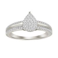 Thumbnail for LADIES RING 1/5 CT ROUND DIAMOND 10K WHITE GOLD