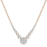 Thumbnail for LADIES NECKLACES 1/3 CT ROUND DIAMOND 10K ROSE GOLD
