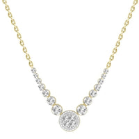 Thumbnail for LADIES NECKLACES 1/3 CT ROUND DIAMOND 10K YELLOW GOLD