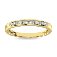 Thumbnail for 10K Yellow Gold 1/5 Ct.Tw. Diamond Anniversary Band