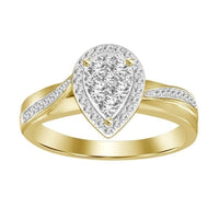 Thumbnail for LADIES RING 1/4 CT ROUND DIAMOND 10K YELLOW GOLD