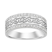 Thumbnail for MEN'S RING 1/2 CT ROUND DIAMOND 14K WHITE GOLD