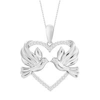 Thumbnail for LADIES PENDANT 1/10 CT ROUND DIAMOND 10K WHITE GOLD (CHAIN NOT INCLUDED)