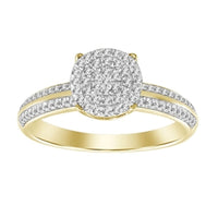 Thumbnail for LADIES RING 1/5 CT ROUND DIAMOND 10K YELLOW GOLD