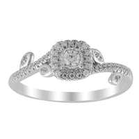 Thumbnail for LADIES ENGAGEMENT RING 1/4 CT ROUND DIAMOND 10K YELLOW GOLD
