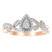 Thumbnail for LADIES ENGAGEMENT RING 1/4 CT ROUND DIAMOND 10K ROSE GOLD