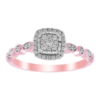 Thumbnail for LADIES ENGAGEMENT RING 1/5 CT ROUND DIAMOND 10K ROSE GOLD