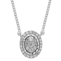 Thumbnail for LADIES NECKLACE 1/5 CT ROUND DIAMOND 10K WHITE GOLD