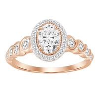 Thumbnail for LADIES RING 1 CT ROUND/OVAL DIAMOND 14K ROSE GOLD