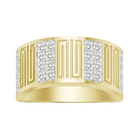 Thumbnail for MEN'S BAND 1 CT ROUND DIAMOND 10K YELLOW GOLD