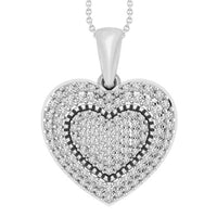 Thumbnail for LADIES PENDANT 1/2 CT  ROUND DIAMOND 10K WHITE GOLD (CHAIN NOT INCULEDED)